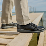 New Feet scarpe da uomo con stretch - Nero