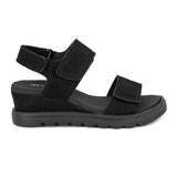 Sandalo da donna con tacco, Nero, Green Comfort