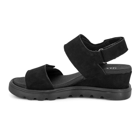Sandalo da donna con tacco, Nero, Green Comfort