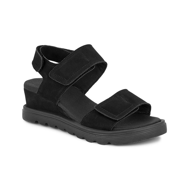 Sandalo da donna con tacco, Nero, Green Comfort