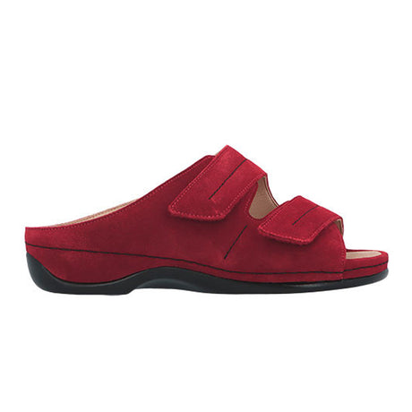 Sandalo donna, Rosso scamosciato, Berkemann