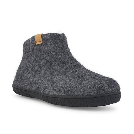 Green Comfort hjemmesko i uldfilt - Grå - Seniorshop
