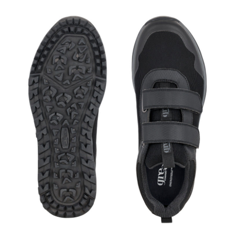 Green Comfort herresko med velcro - Sort