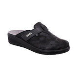 Rohde slipper donna con stretch - Nero
