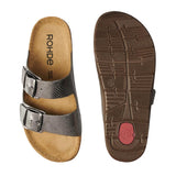 Rohde damesandal -Metallic