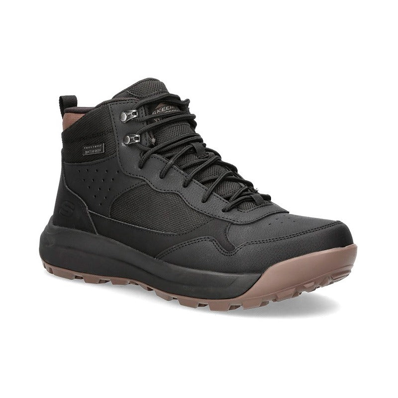 Skechers stivale impermeabile da uomo - Nero