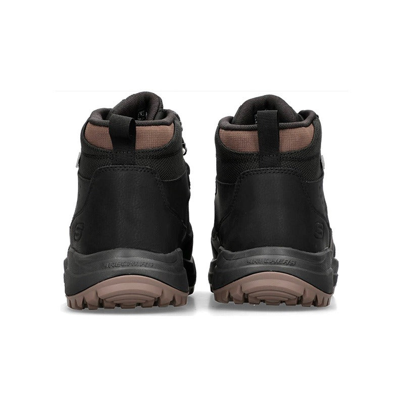 Skechers stivale impermeabile da uomo - Nero