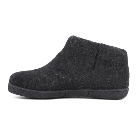 Green Comfort pantofole in feltro di lana - Nero