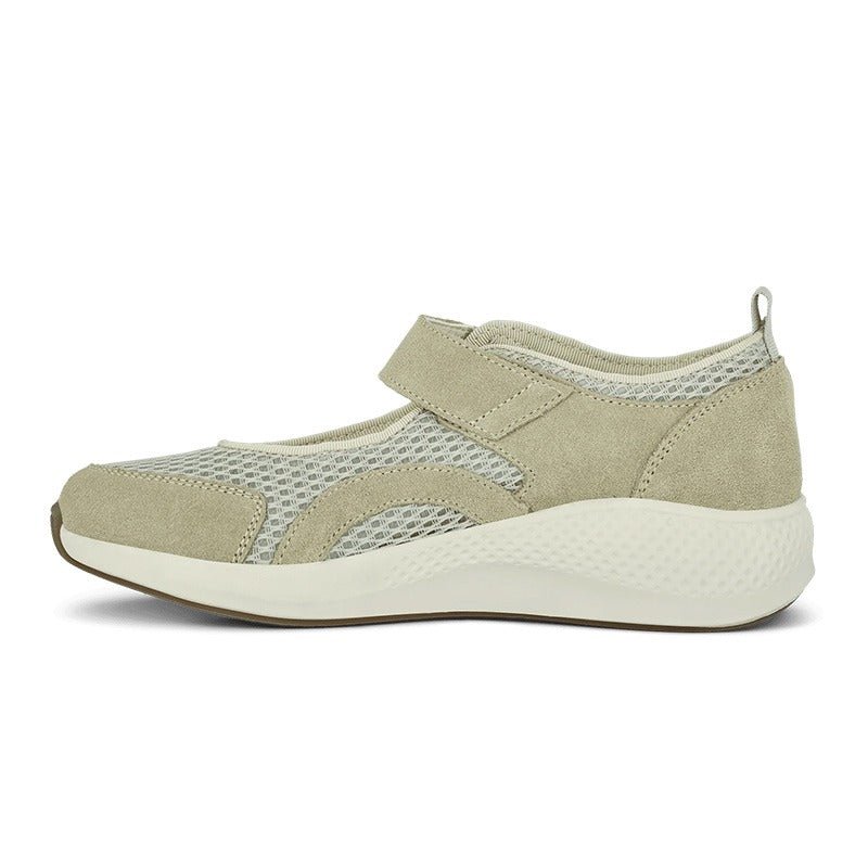 Green Comfort damesko med rem - Grøn - Seniorshop