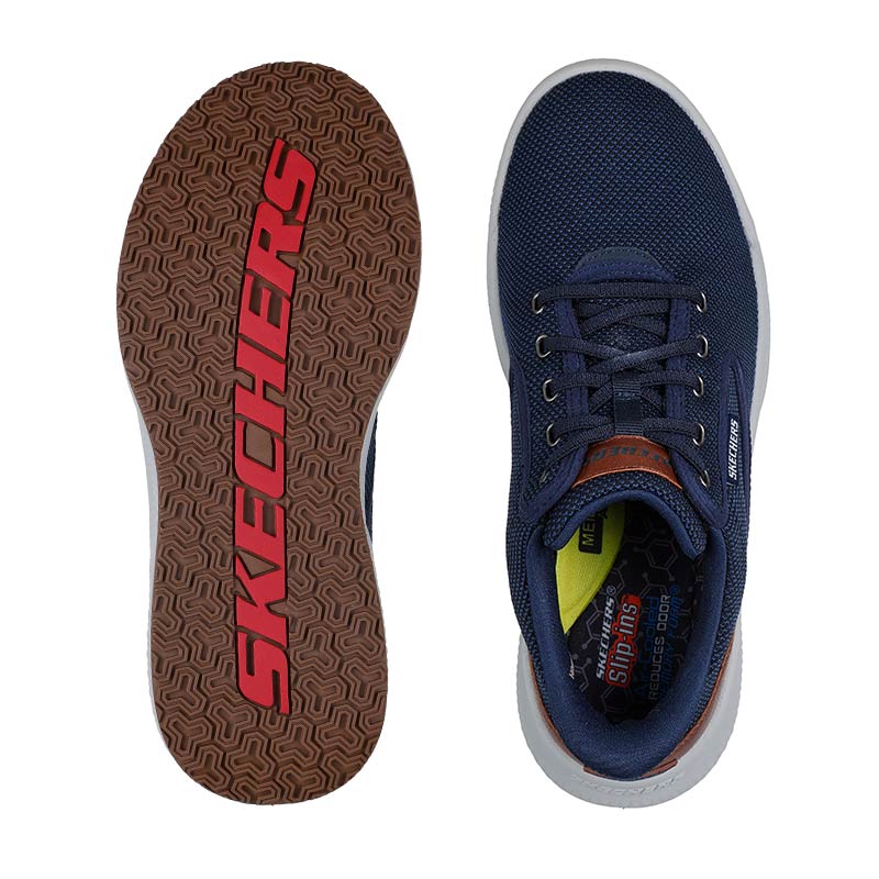 Skechers slip-in herresneaker - Blå