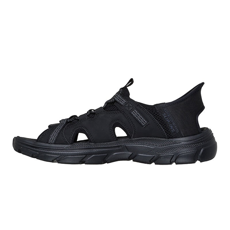 Slip-in men's sandal, Black, Skechers