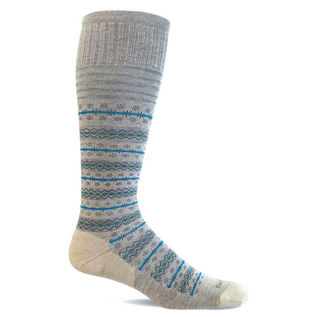 Støttestrømpe til damer - Fairisle Barley - Seniorshop