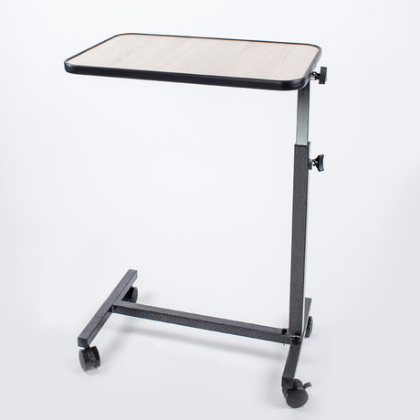 Tavolino da letto con ruote, legno chiaro