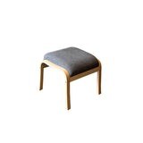Sorø Plus sgabello, Faggio verniciato/tessuto grigio