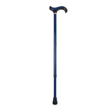 Bastone con altezza regolabile, Nero/Blu