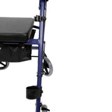 Stokkeholder med clips og cup til rollator