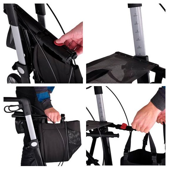Server HD rollator - sedile ampio