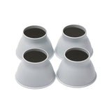 Bed/Chair Risers in Plastic, 4 pcs., 9 cm High