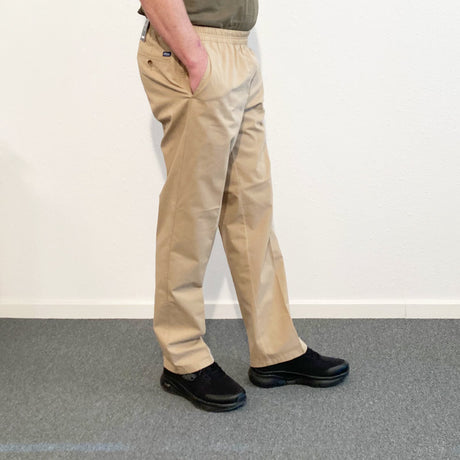Pantaloni con vita elastica - Sand