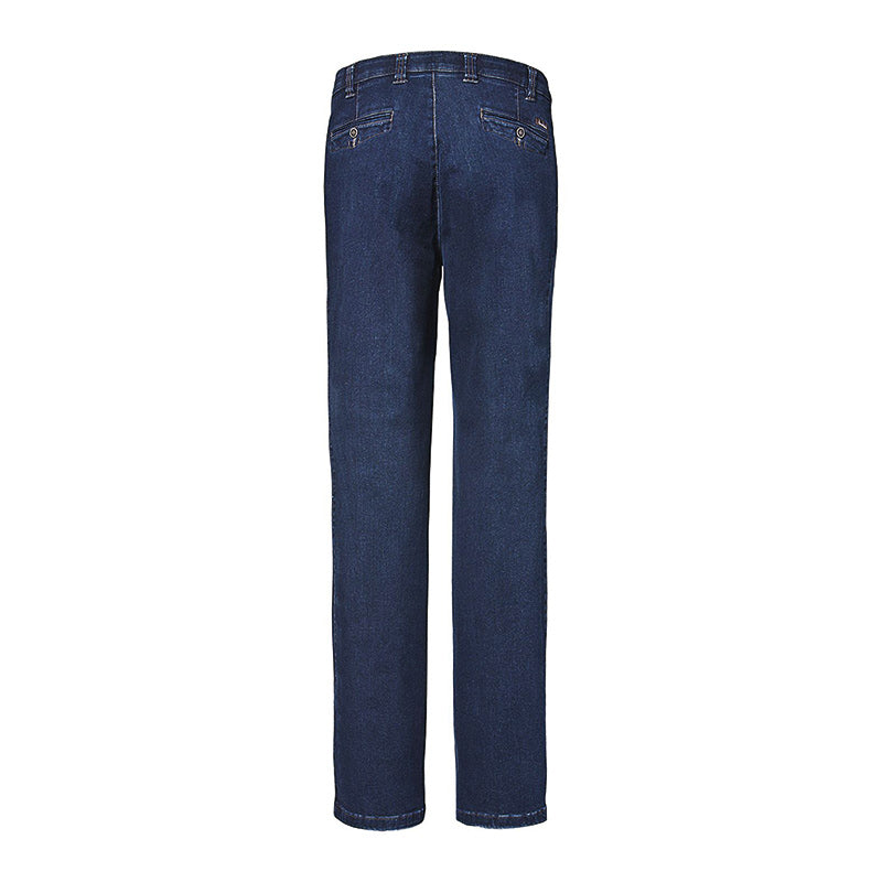 Jeans con elastico e stretch - Blu scuro
