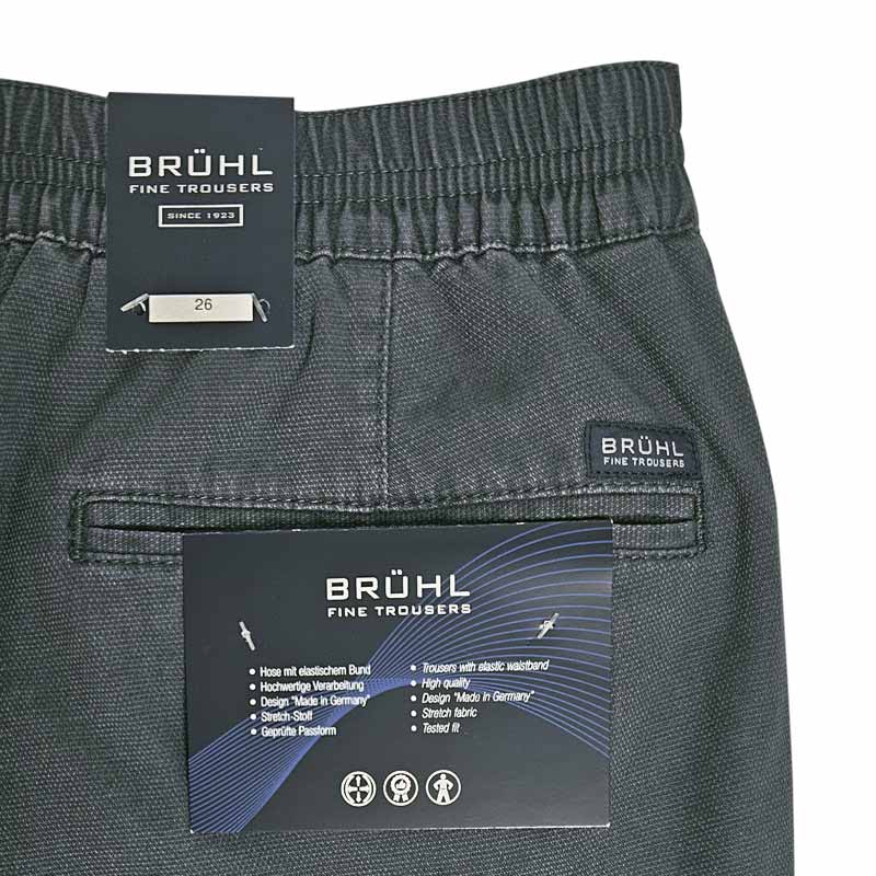 Shorts with elastic waist, Dusty Blue