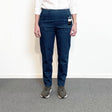 Damebukser med elastikkant - Mørk denim - Seniorshop