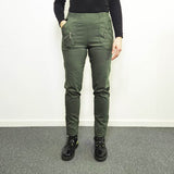 Pantaloni foderati da donna - Khaki verde