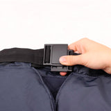Lined rain cover with pocket and magnetic closure