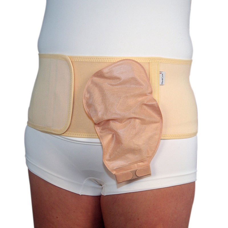 Beige stomibælte - Klip selv hul