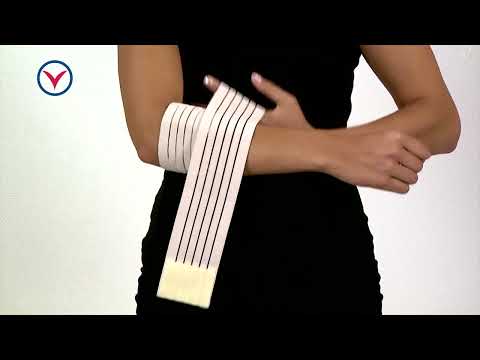 Elastisk bandage med velcro til f.eks. albue
